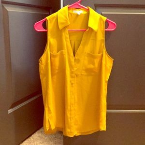 Sleeveless button down